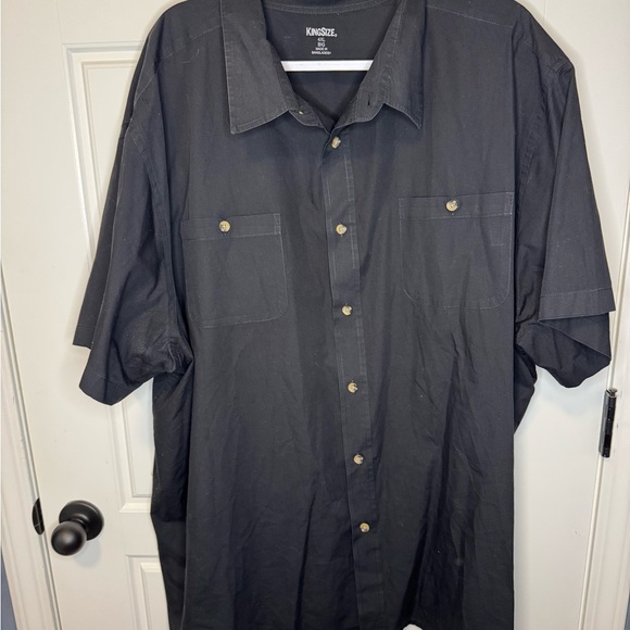 [Lot of 2] King Size Men's 4XL Big and Tall Short Sleeve Button Down Shirts - Picture 4 of 8